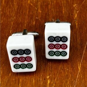 Nine dots mini mahjong Cufflinks